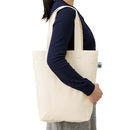 RE SPECTRUM フェアトレードトート M|Typography Logo(ナチュラル×ロゴ)