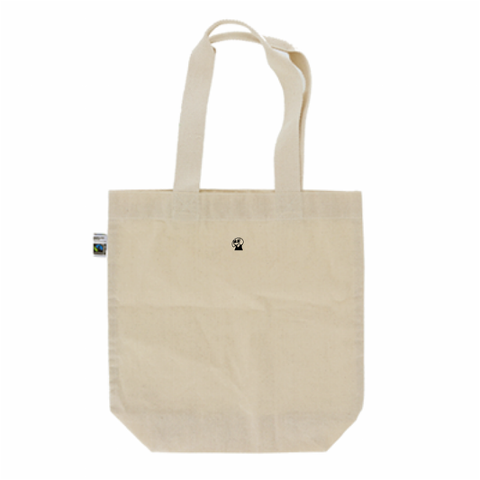 RE SPECTRUM フェアトレードトート M|Typography Logo(ナチュラル×ロゴ)