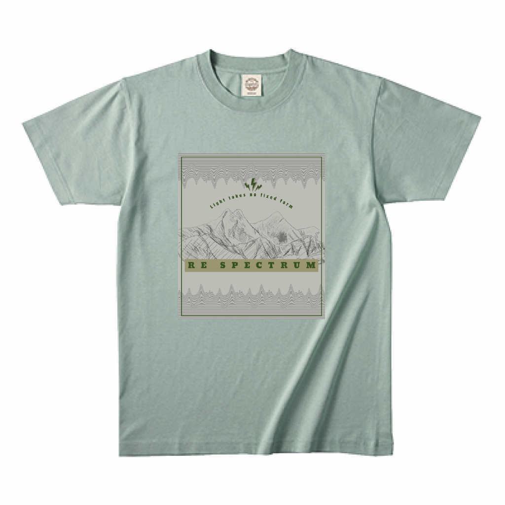 RE SPECTRUM オーガニックTシャツ　グリーン｜Hidaka Mountains Organic T-Shirt