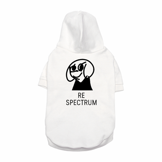 RE SPECTRUMロゴドッグパーカー（XL）ホワイト
