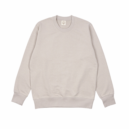 RE SPECTRUM オーガニックアートスウェット｜Back Patch Art（オートミール×アースカラーセンターロゴ）