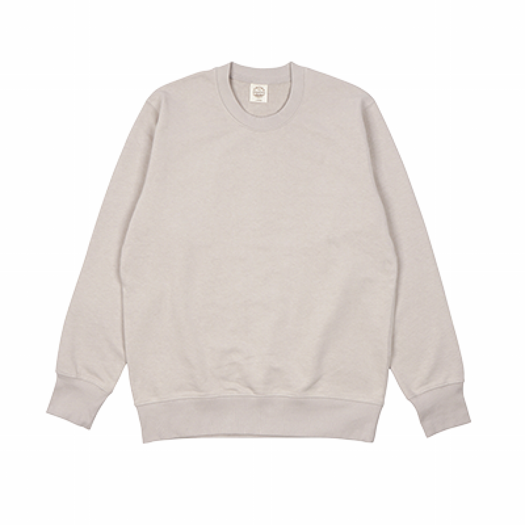 RE SPECTRUM オーガニックアートスウェット｜Back Patch Art（オートミール×アースカラーサイドロゴ）