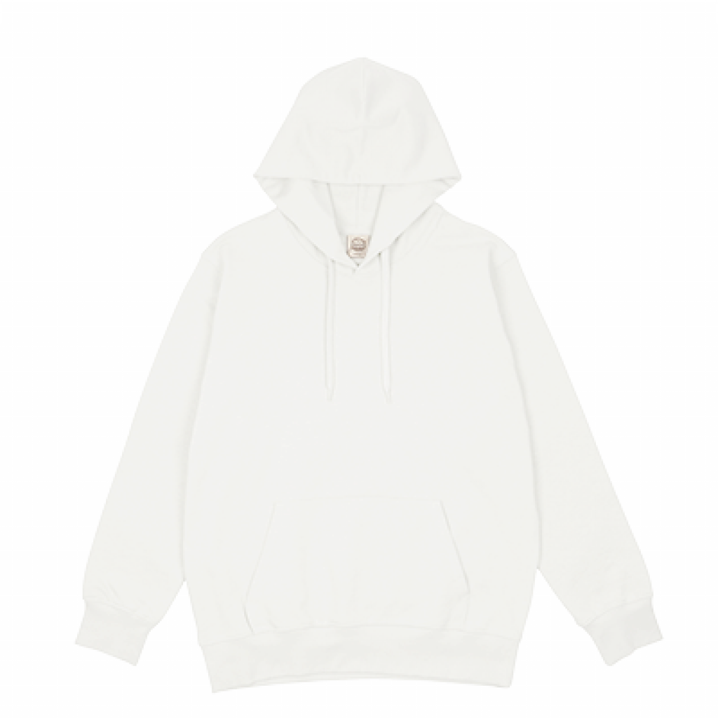 RE SPECTRUM オーガニックパーカー｜Back Patch Art（ホワイト×ピンク）