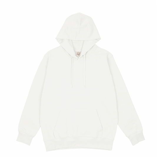 RE SPECTRUM オーガニックパーカー｜Back Patch Art（ホワイト×ピンク）