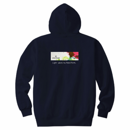 RE SPECTRUM アートパーカー（ネイビー×ピンク）