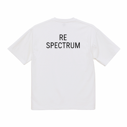 RE SPECTRUM ロゴTシャツ｜Back Typography（ホワイト）