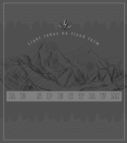 RE SPECTRUM オーガニックTシャツ　ダークグレー｜Hidaka Mountains Organic T-Shirt