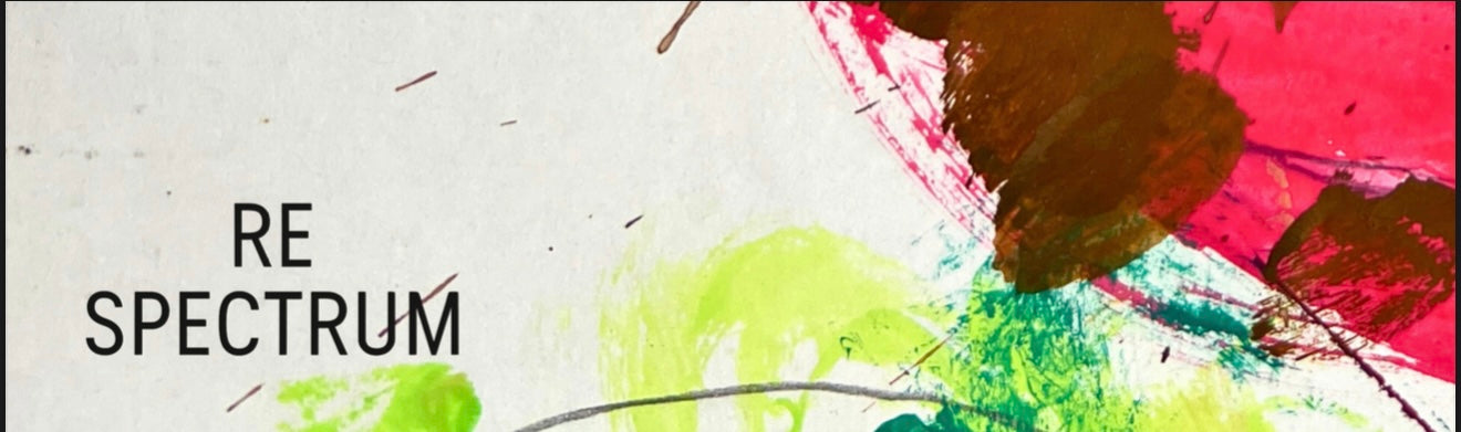 RE SPECTRUM アートTシャツ｜Drop Shoulder Patch（オートミール×ピンク／SHAKA WEAR）