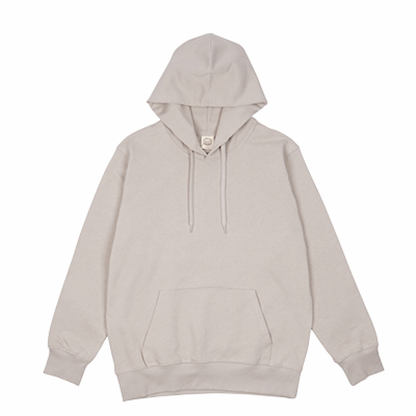 RE SPECTRUM オーガニックパーカー｜Back Patch Art（サンドベージュ×アースカラーロゴサイド）